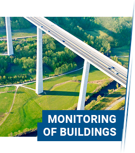 Geophones and seismometers are used to monitor structures.