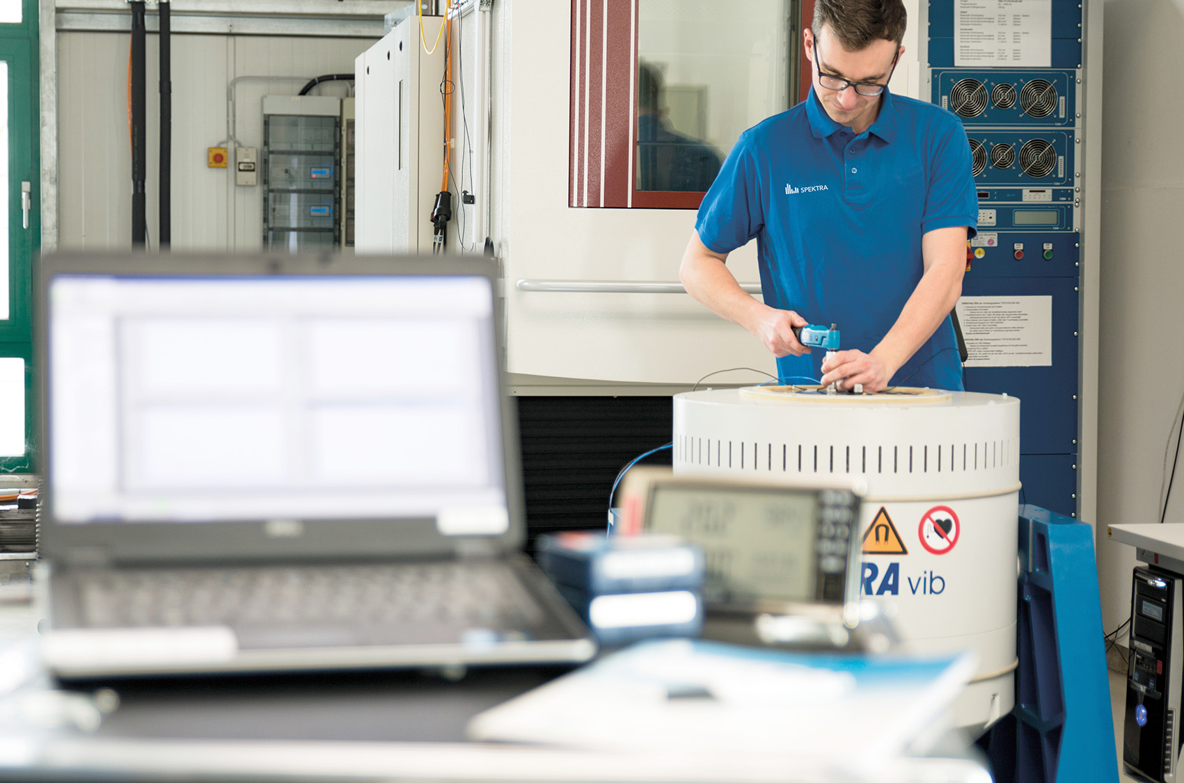 On-site calibration of vibration test systems